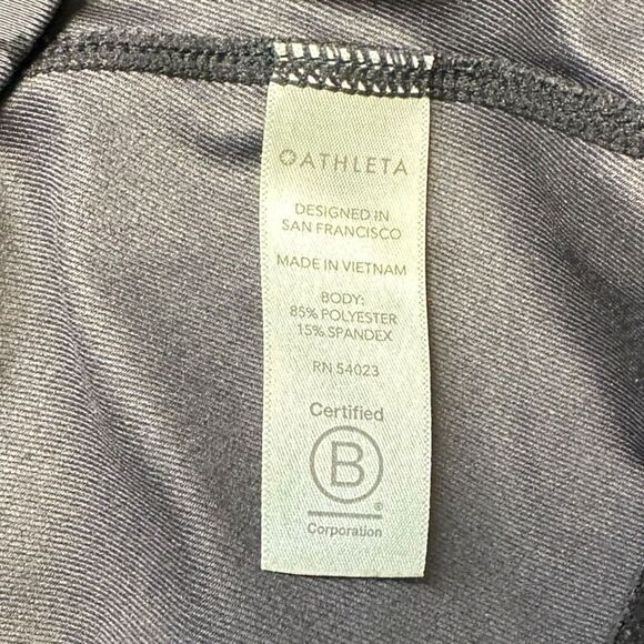 ATHLETA Women’s Leopard Shanti Crop Tank Top Arbor Olive Size Medium Style #5023 - Picture 5 of 6